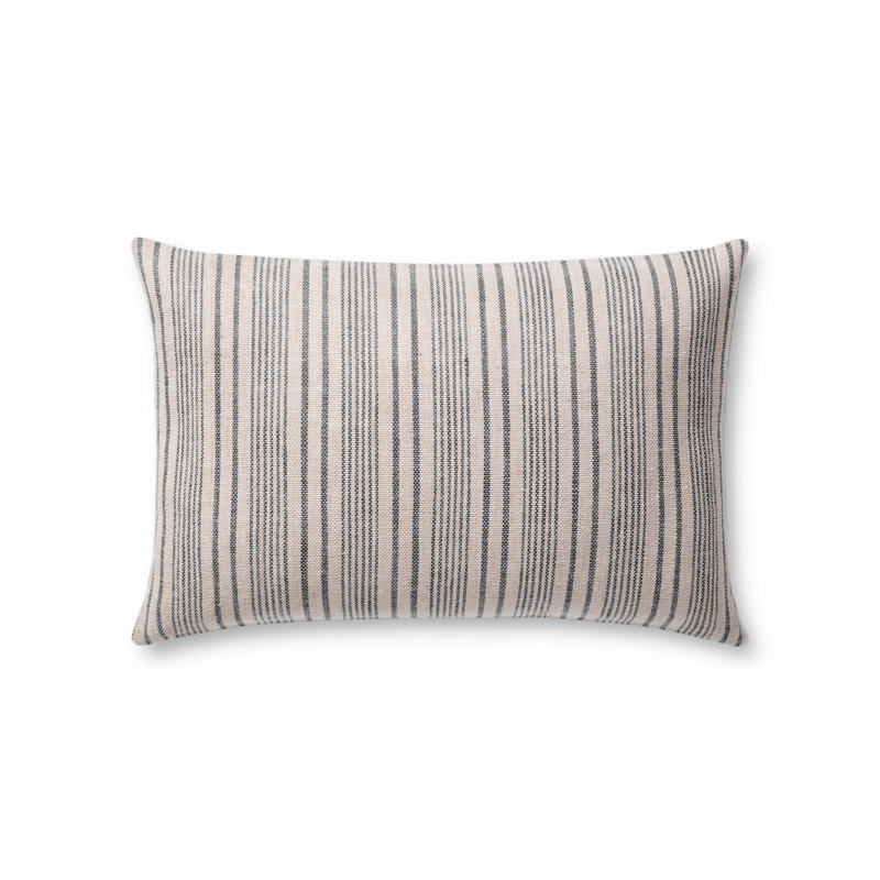 Magnolia Home By Joanna Gaines X Loloi Elaine Beige / Navy Pillow Wayfair